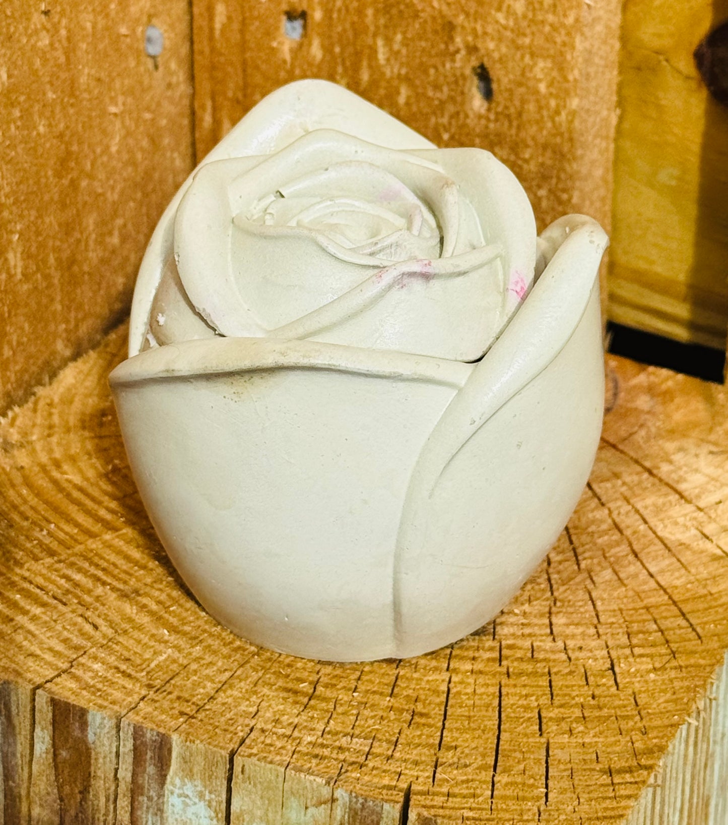 Rose 3 oz Concrete Candle