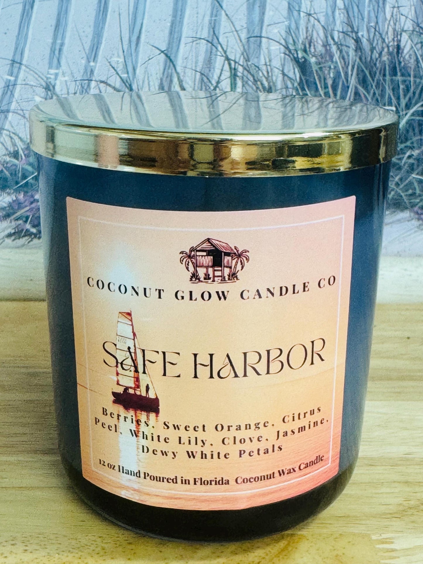 Juicy Berry Citrus Blossom Candle, Raspberry Orange Jasmine Scent, Summer Beach House Decor, Handcrafted Cotton Wick Candle