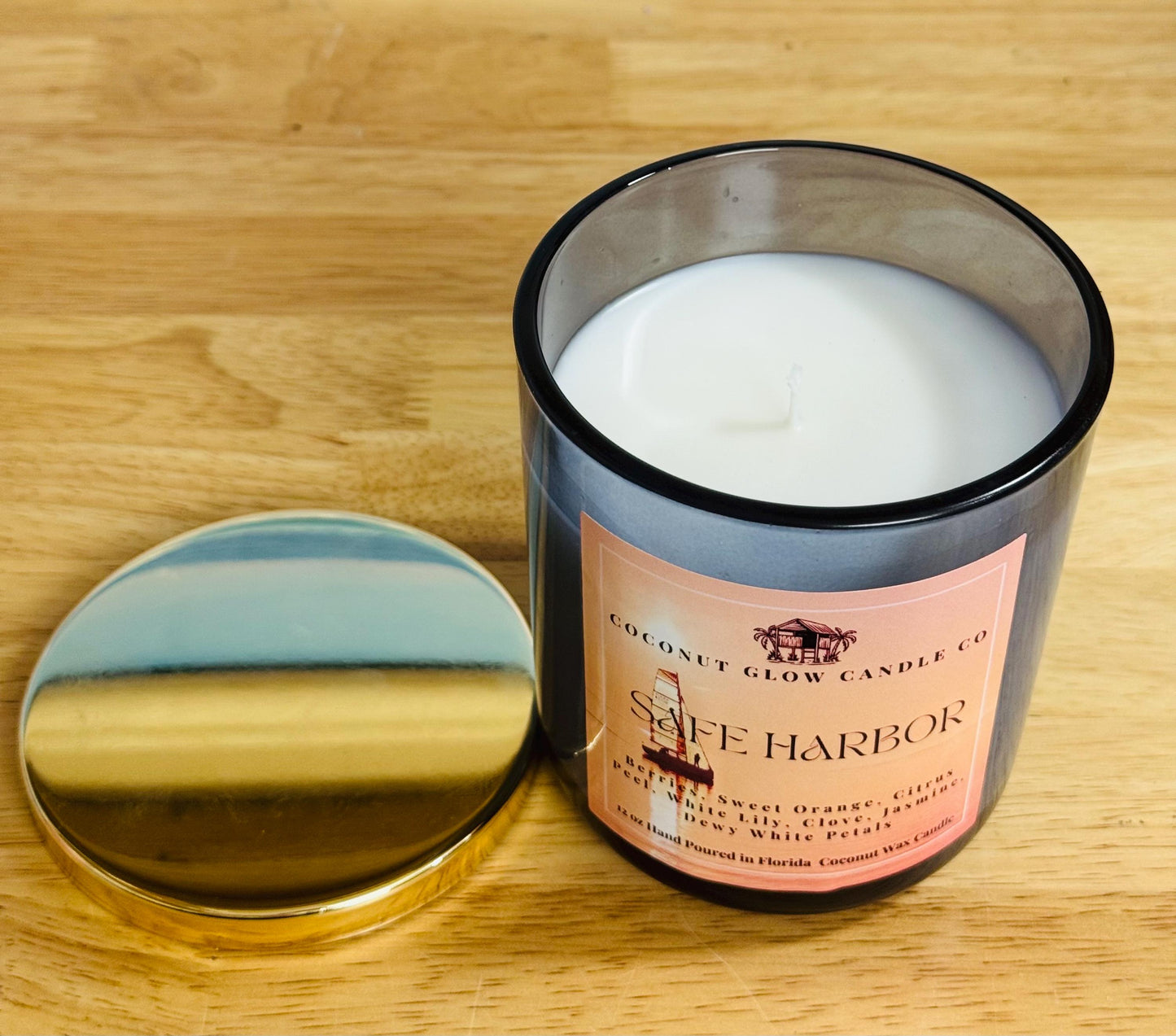 Juicy Berry Citrus Blossom Candle, Raspberry Orange Jasmine Scent, Summer Beach House Decor, Handcrafted Cotton Wick Candle