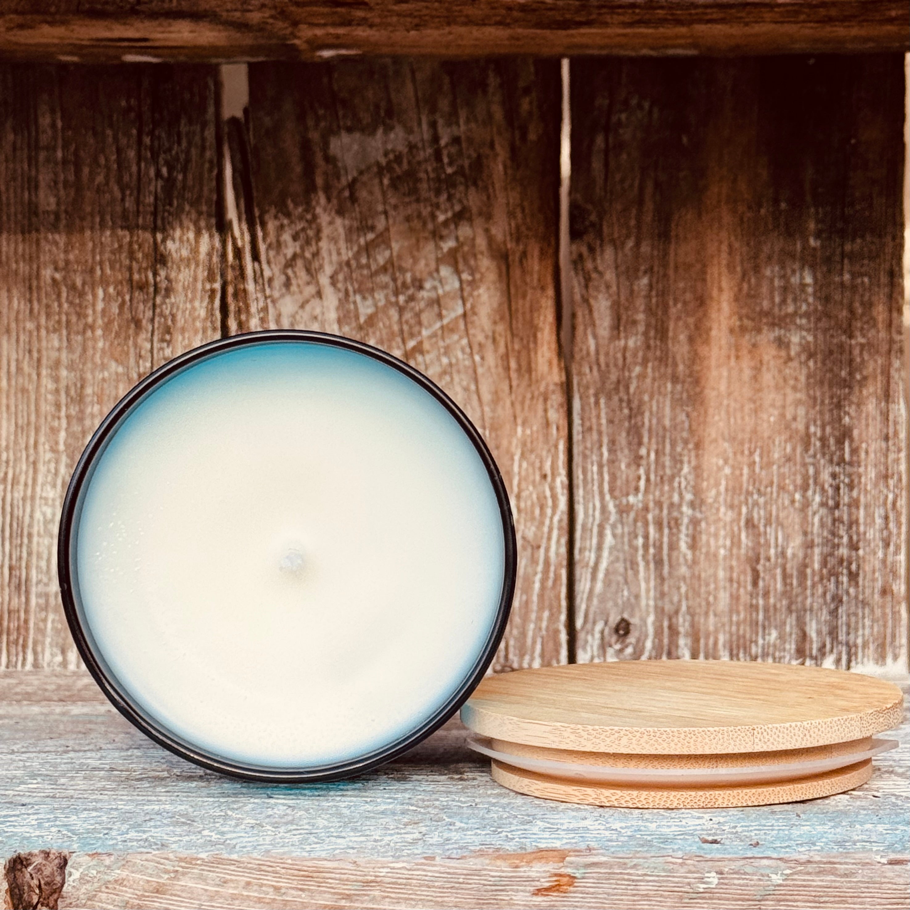 Chill- Teal Glass Jar