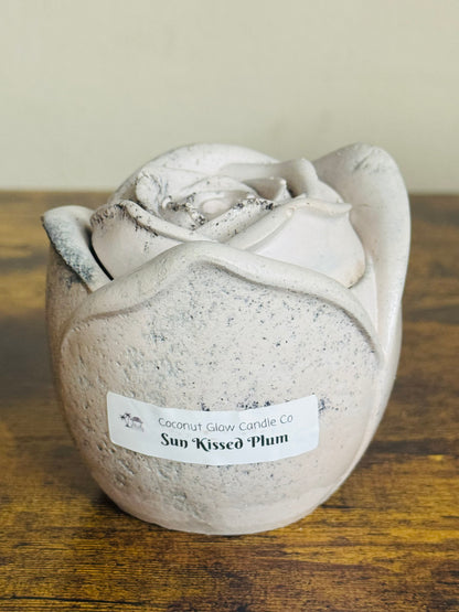 3 oz Rose Concrete Candle