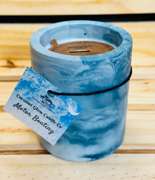 Motor Boating - 7 oz Concrete Candle