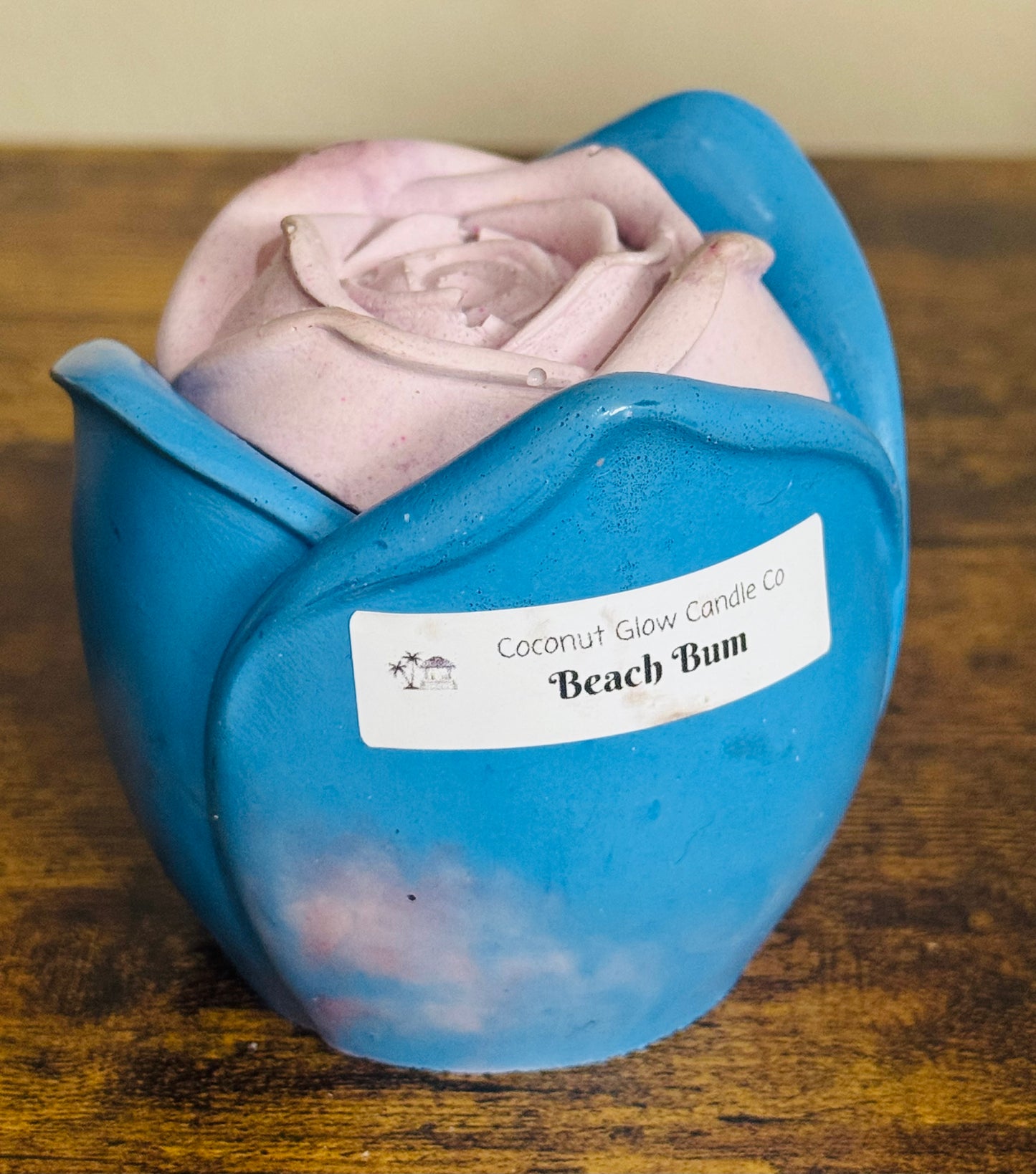 Rose 3 oz Concrete Candle