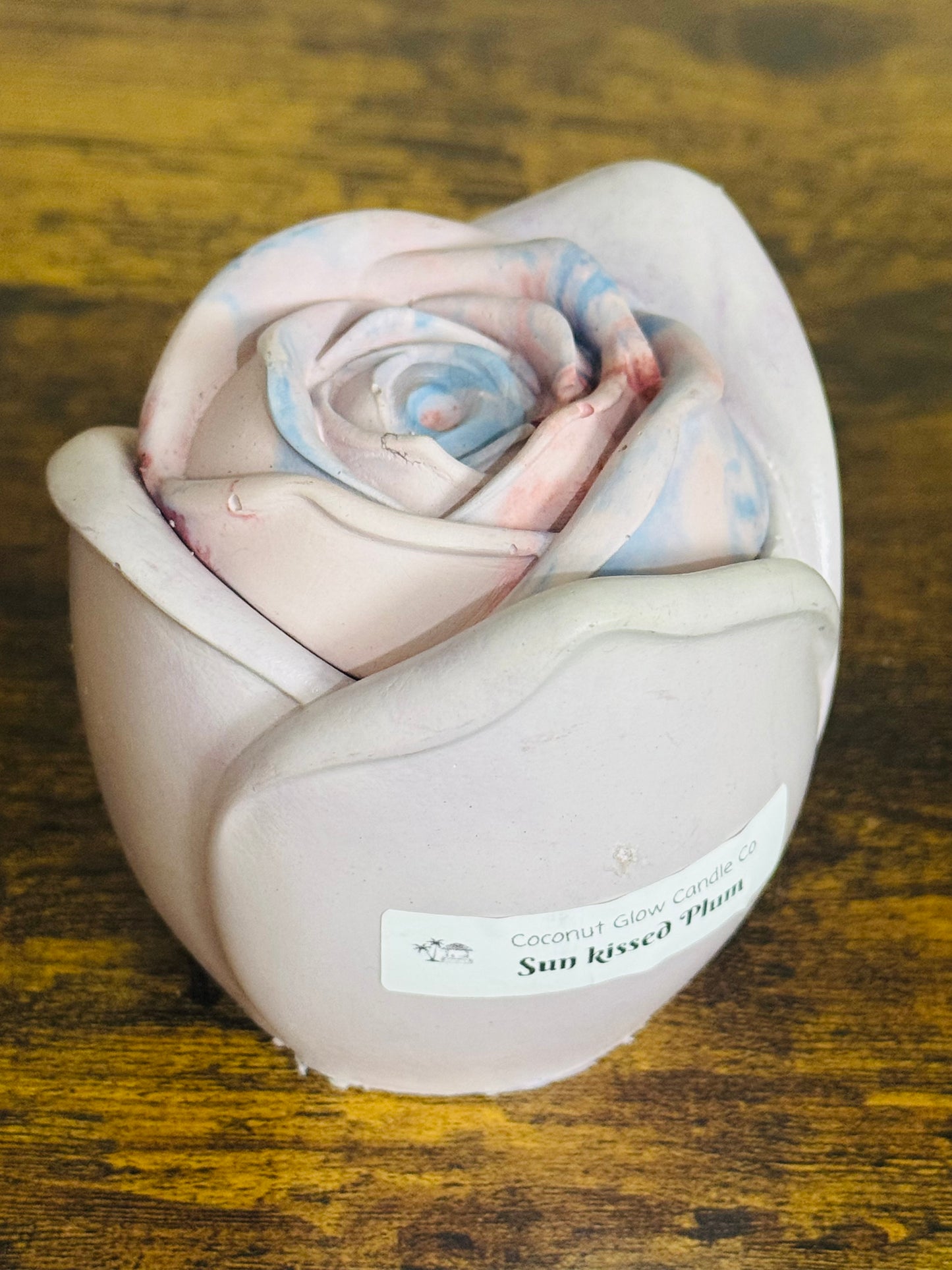 3 oz Rose Concrete Candle