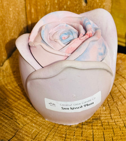 3 oz Rose Concrete Candle