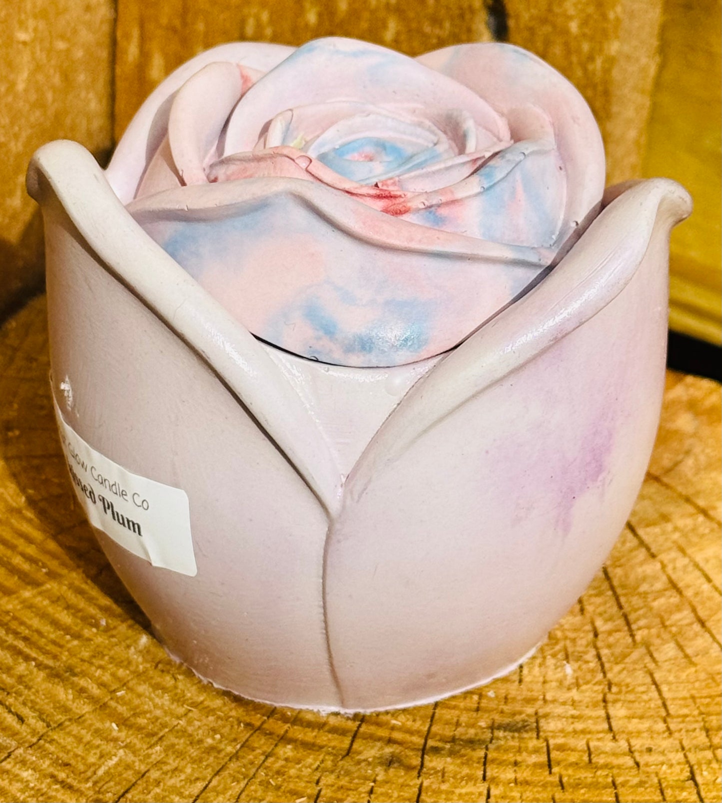 3 oz Rose Concrete Candle