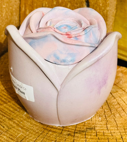 3 oz Rose Concrete Candle