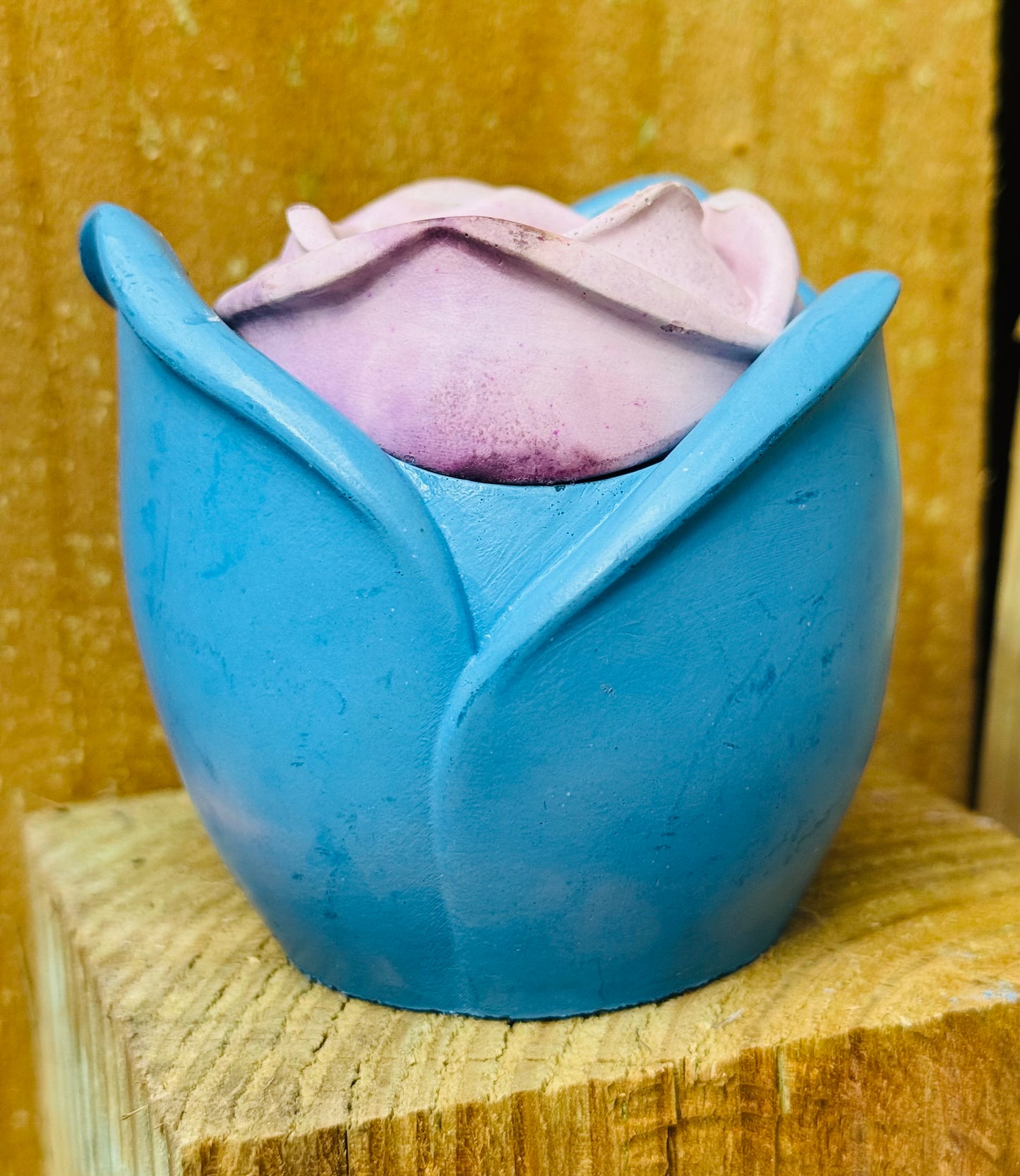 Rose 3 oz Concrete Candle