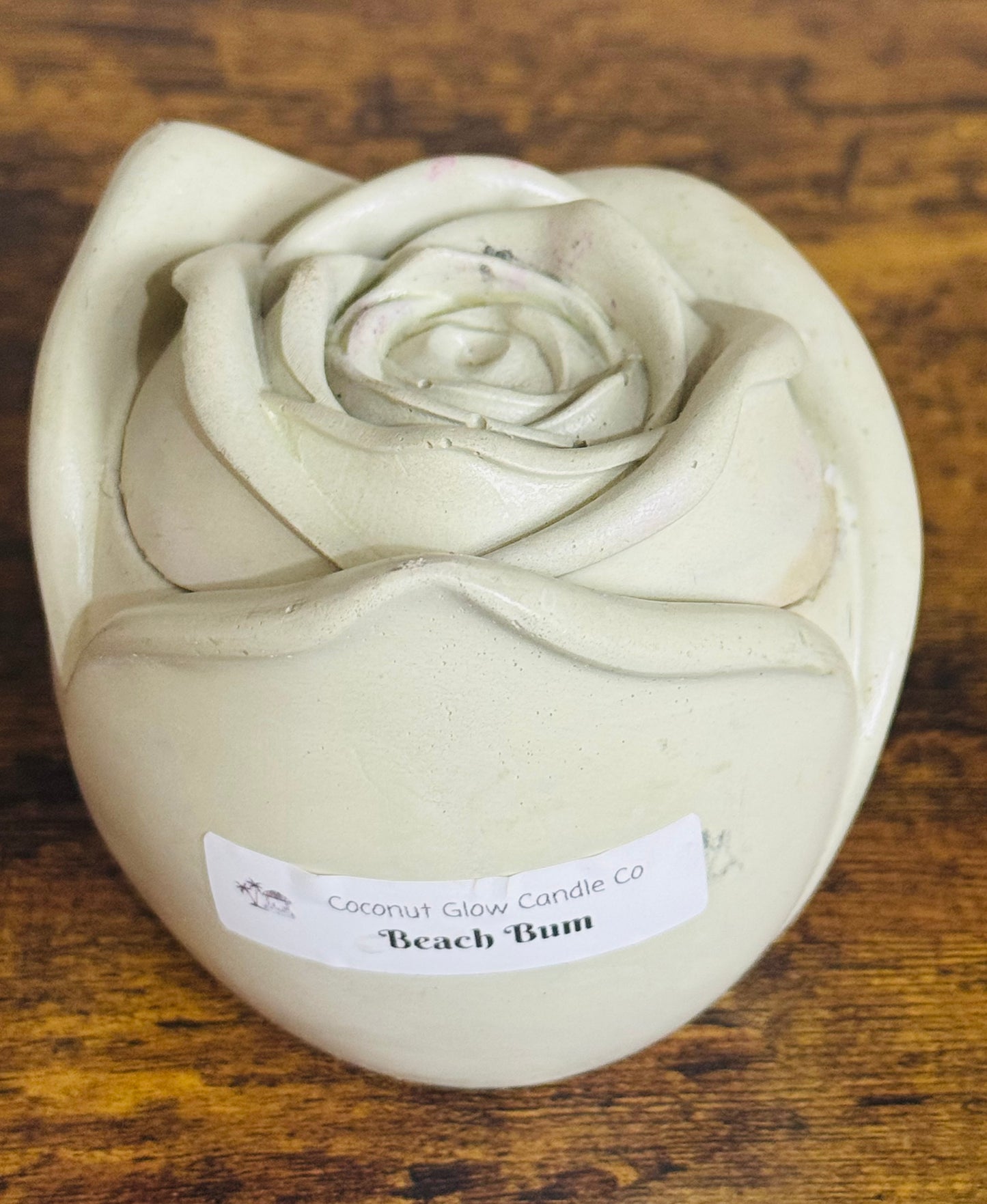 Rose 3 oz Concrete Candle