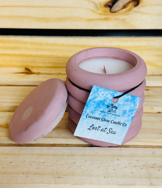 Lost at Sea - 6 oz Concrete Candle
