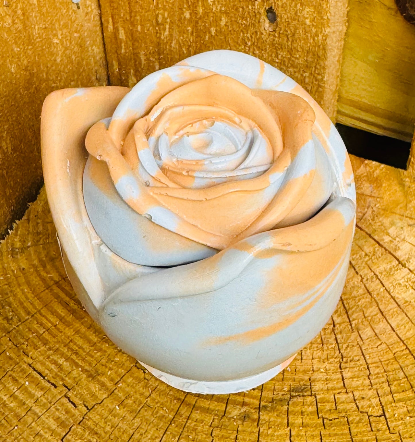 Rose 3 oz Concrete Candle