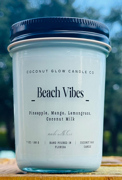 Pineapple Mango Coconut Candle | Banana, Lemongrass and Coconut Milk | Passion Fruit Tonka Bean | Summer Tropical Soy Candle | Gifts for Him