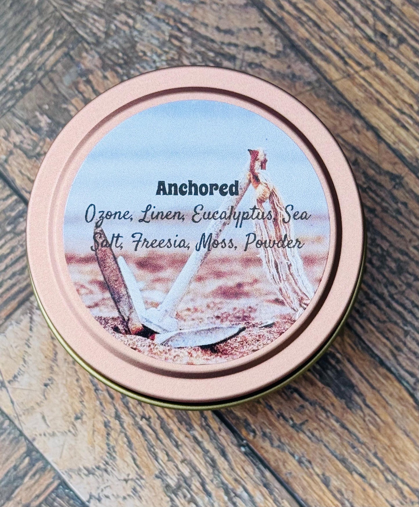 3 oz Candle, Fresh Linen Candle, Ocean Sea Salt, Moss, Eucalyptus & Powder Scent, Clean Home Fragrance