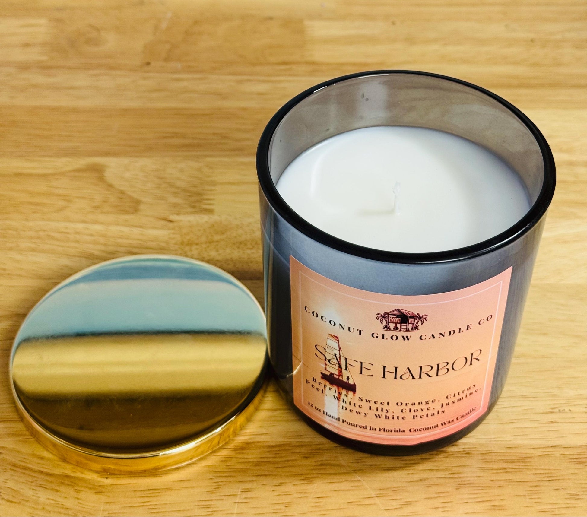 Juicy Berry Citrus Blossom Candle, Raspberry Orange Jasmine Scent, Summer Beach House Decor, Handcrafted Cotton Wick Candle
